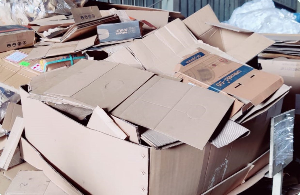 Paper & Cardboard scrap at Star Decontamination yard